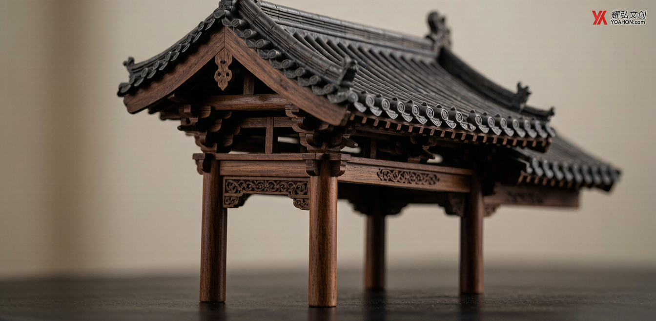 微缩中国木构建筑模型