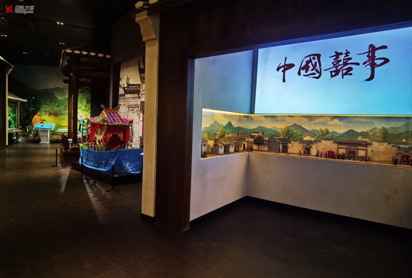 客家婚事微缩场景