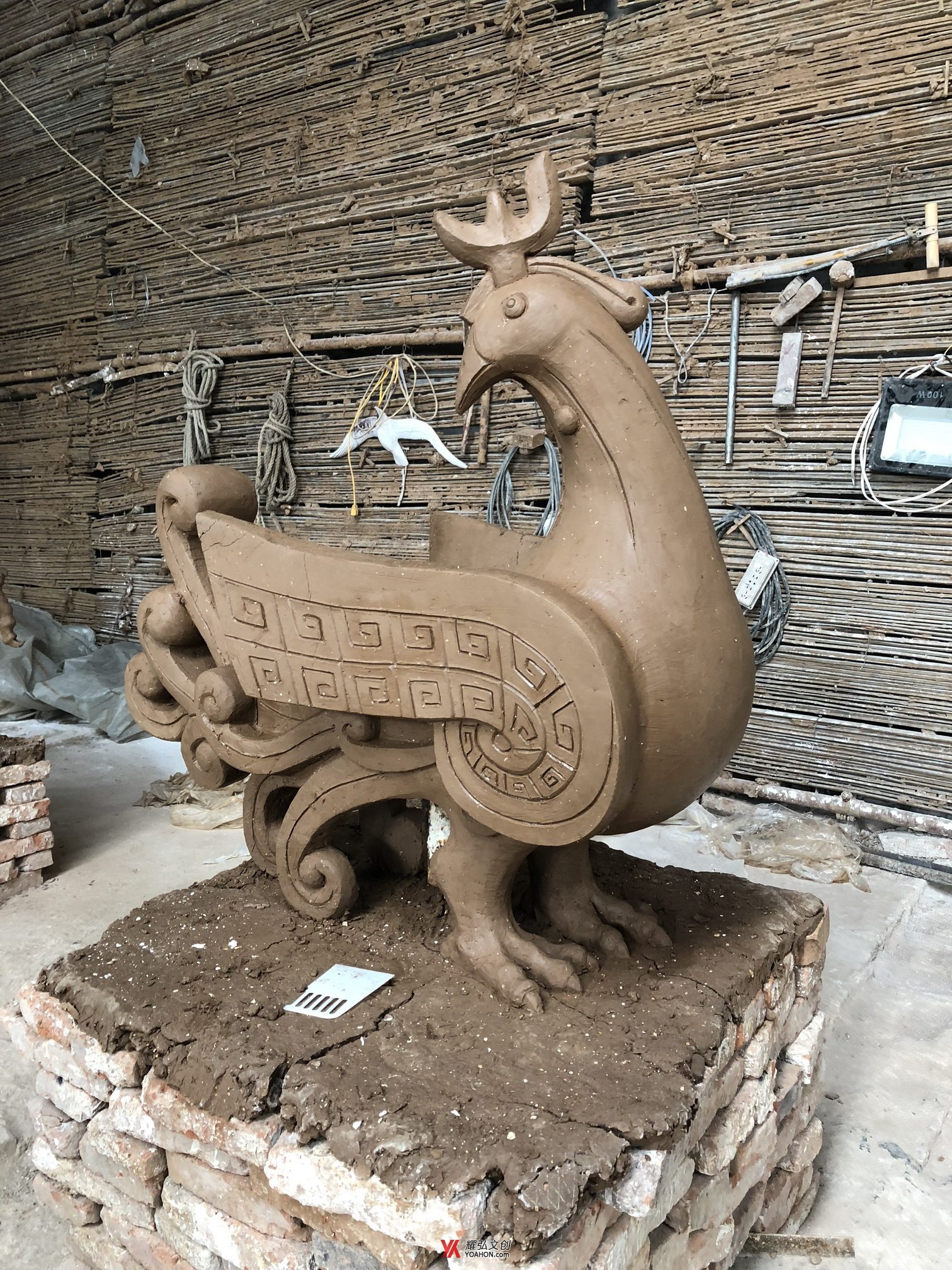 青铜稚雕塑泥稿