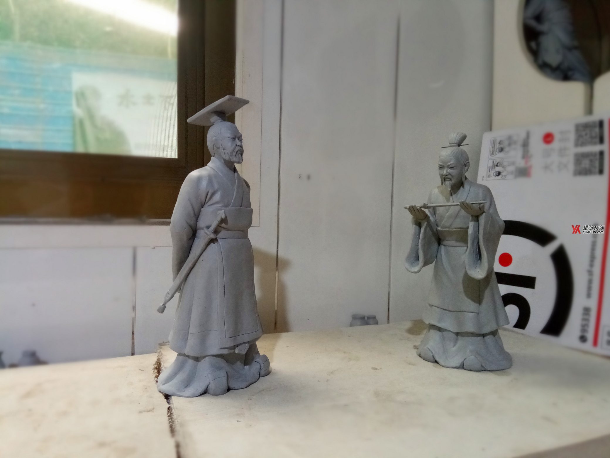 封神演义人物微缩雕塑
