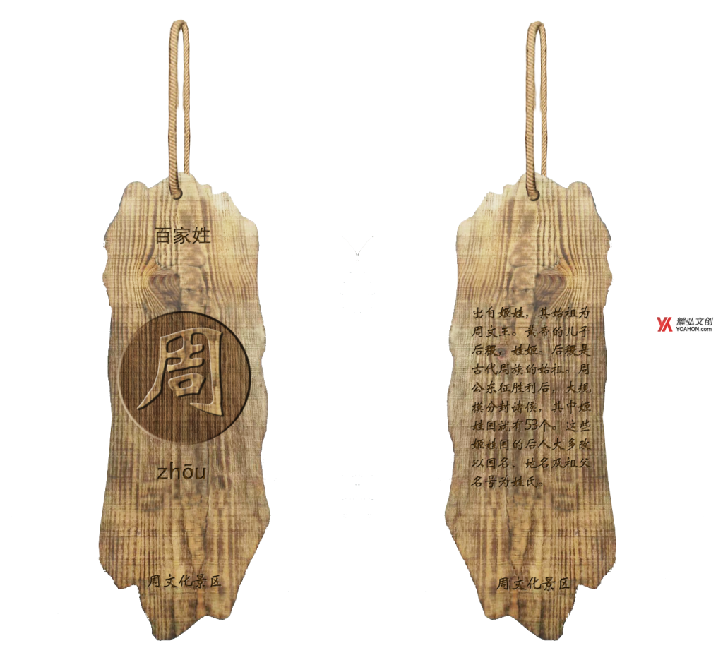 百家姓木牌设计图